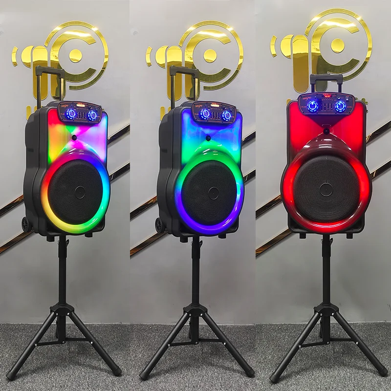 未使用 LOKBOX RFC IF-1503Q New Speaker Box OEM 15 Inch with Wireless Microphones