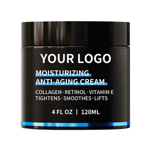 Men's Face Cream Collagen Centella Asiatica Hyaluronic Acid & Organic Herbal Moisturizing Antioxidant Skin Barrier Repair