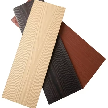 Reinforced soundproof fireproof new material bamboo fiber cement texture decorative flexible wood wall board
