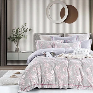 KOSMOS Factory Custom Print Pillowcase Set Wholesale Queen King Microfiber Bed Sheet Set