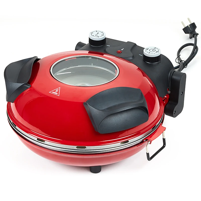 Anbolife Electric 1400W Multi-Function Portable Pizza Maker & Grill Pan with Non-Stick PTFE Surface for Household Use