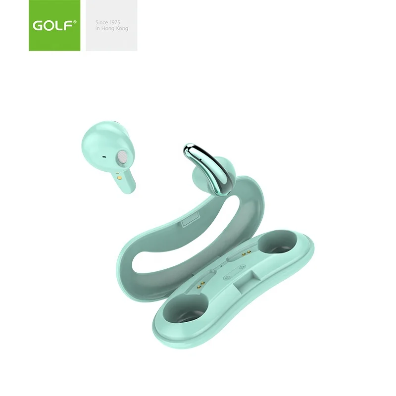 Беспроводная гарнитура GOLF In Ear, оптовая цена, портативные наушники 230 мАч с зарядным футляром