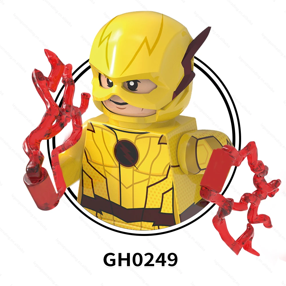 G0132 Super Superheros the Reverse Flash Zoom Comic Version of Bat Imposter Bat Building Blocks Mini for Kids Toys