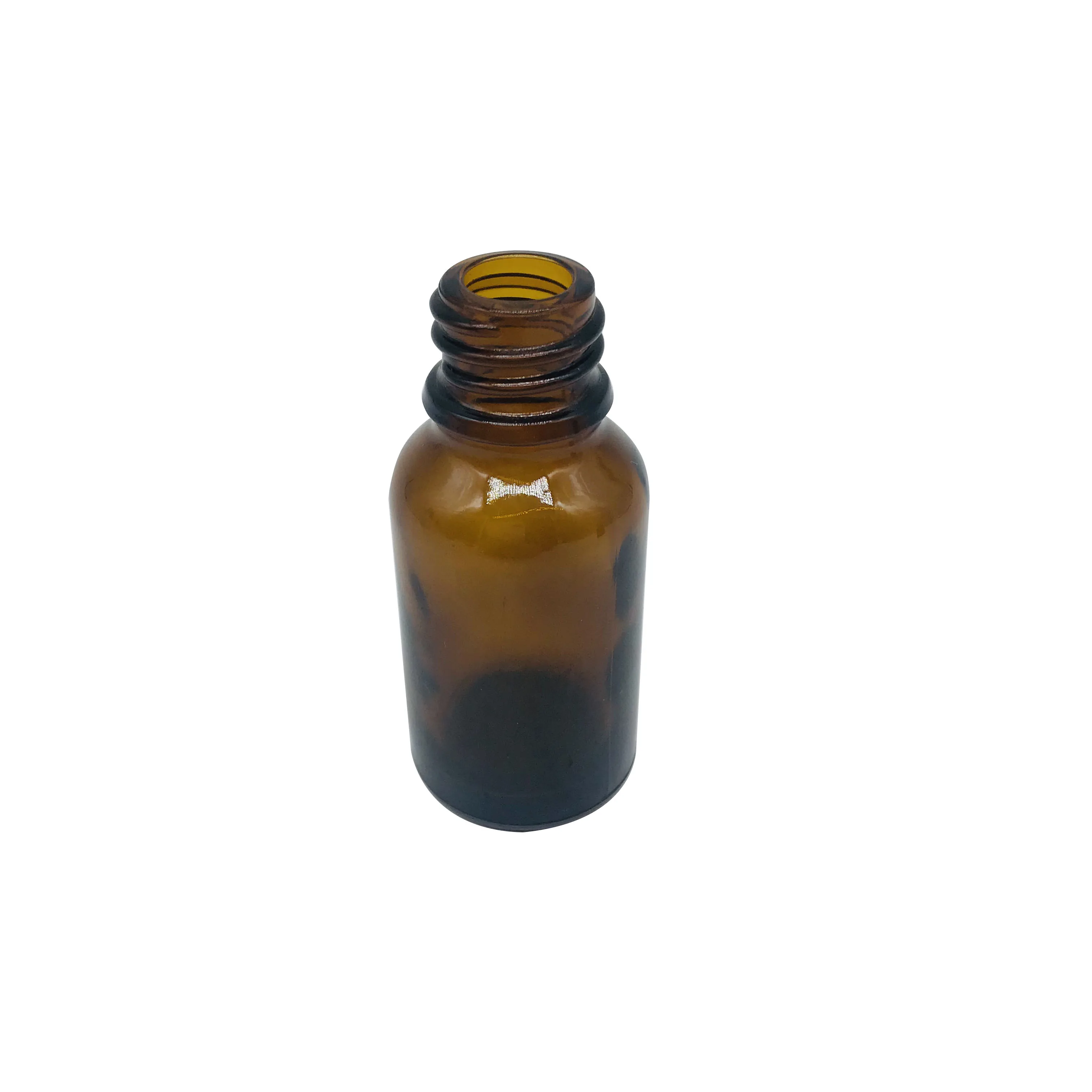 Wholesale 5ml 10ml 15ml 20ml 30ml 50ml 100ml empty amber glass molded bottle for cosmetic packaging