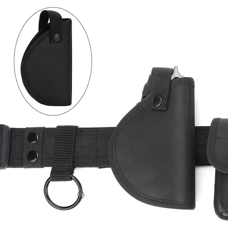 Heavy Duty Adjustable Modular Equipment Security Utility Tactical Belt with Components Pouches Bags Holster for Security Hunting
