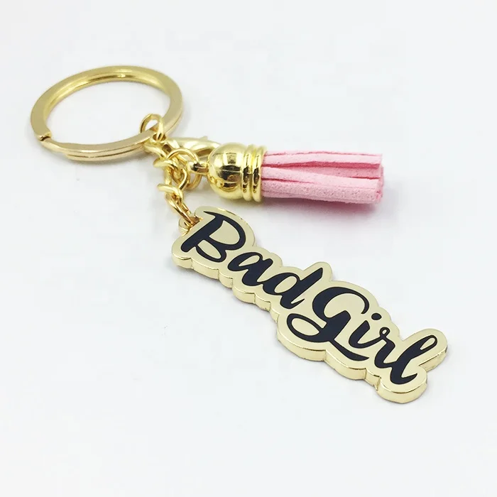 Factory Made Custom Souvenir Key Chain Gold Metal Keychain for Woman