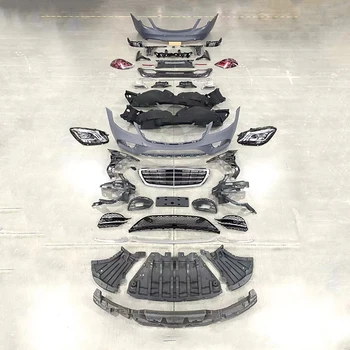 for Mercedes-Benz S-Class W222 Front and Rear Bumper Body Kit for Old and New Models Car Appearance Parts for S450 Upgrade