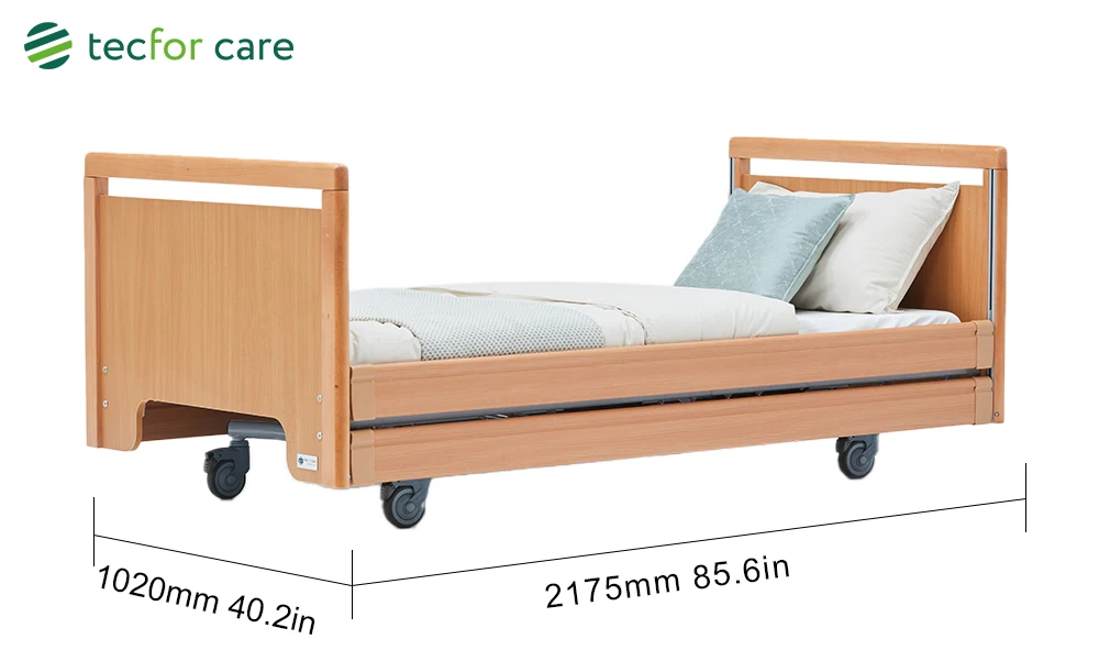 Tecforcare Oem Odm Electric Nursing Home Bed For Elderly Solid Wood