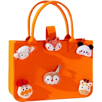 Purchase wholesale explosive cartoon doll felt shopping companion gift company promotional gift bag handbag
