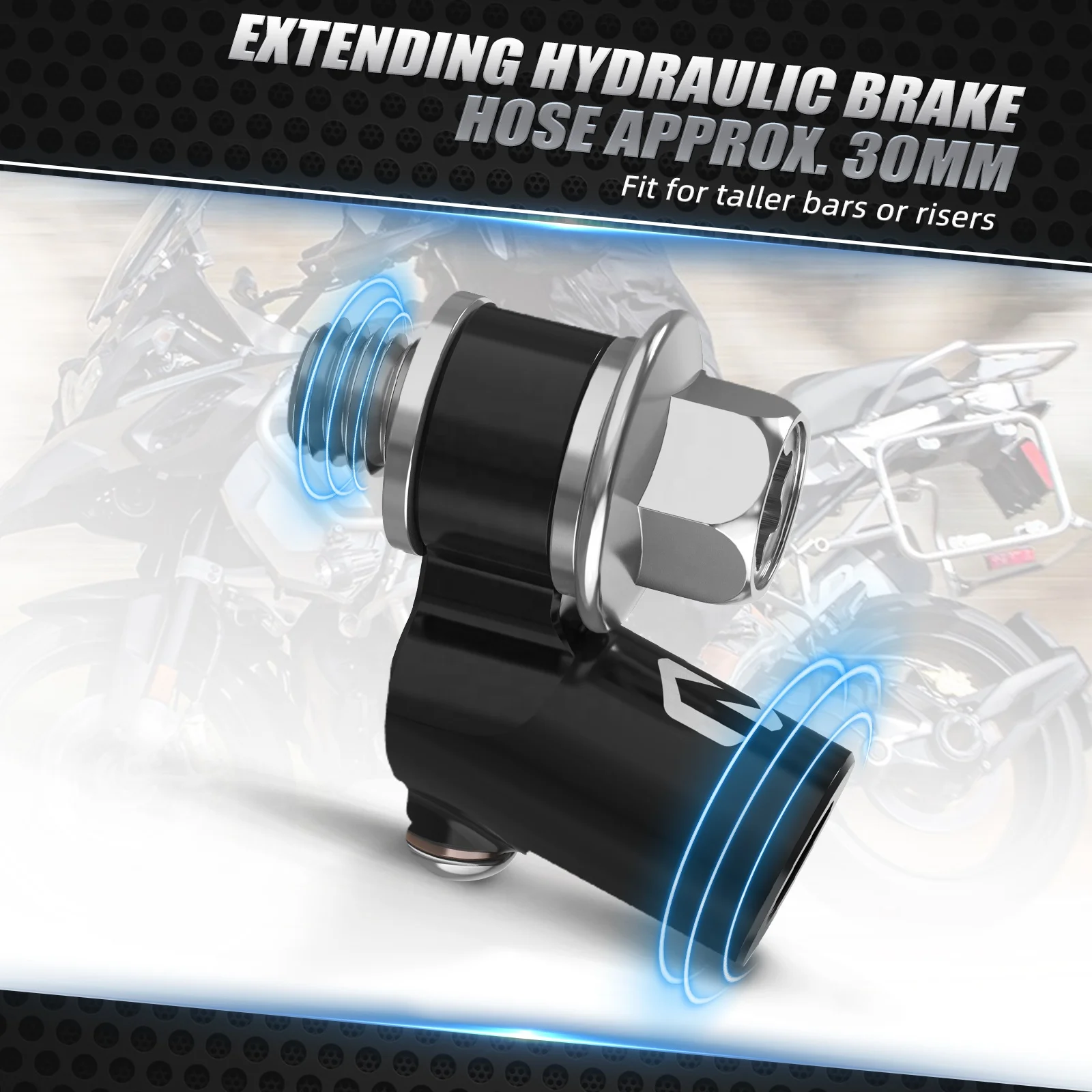 NiceCNC Brake Line Extender for BMW K1600 S1000XR S1000R R1300GS F900XR F750GS R1200RS