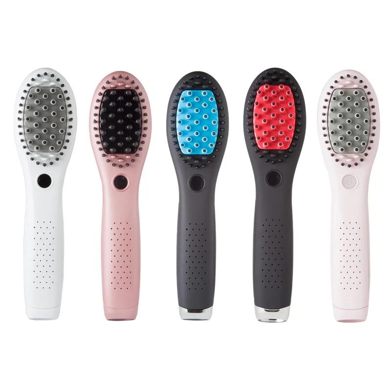 EFAtop Wholesale Wireless Ceramic Hair Straightening Brush LED Display MCH Heater Mini Electric Hair