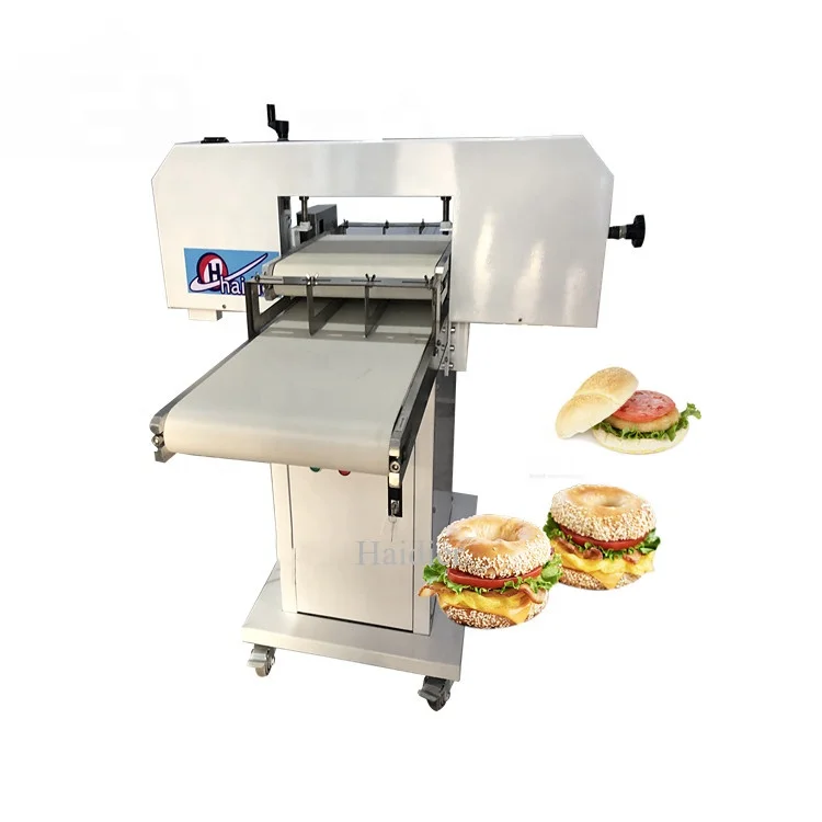 Bakery Slicer Hamburger Bread Bun Slicer Cake Cutter Machine