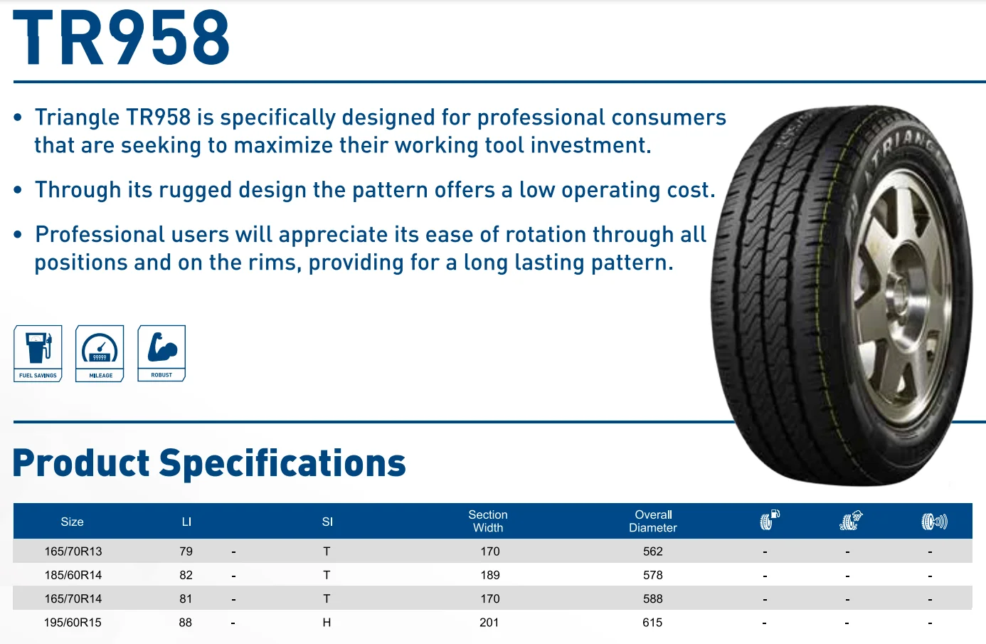 triangle tire tr958 mileage plus excellent| Alibaba.com