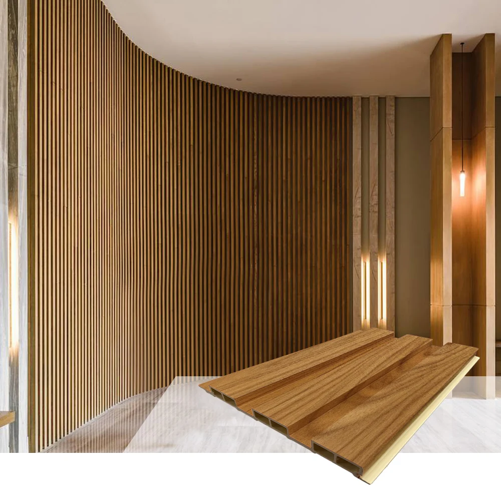 Factory Price Eco Friendly WPC Wood Ceiling Designs Panel Fireproof t and g Teak Suspended Pvc Interlock Ceiling Tiles Panels