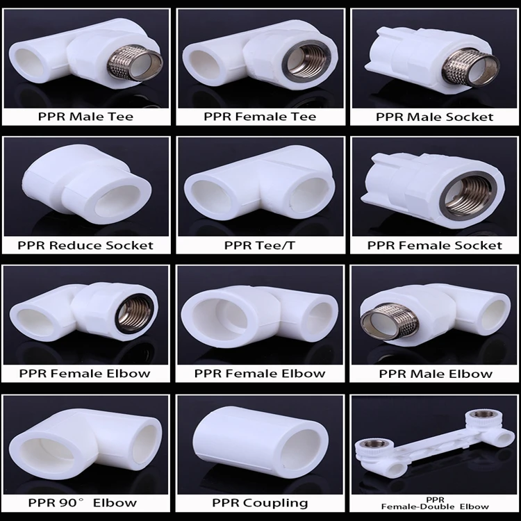 Factory Direct Sale PPR Pipe Fitting All Types Green Plumbing Materials ...