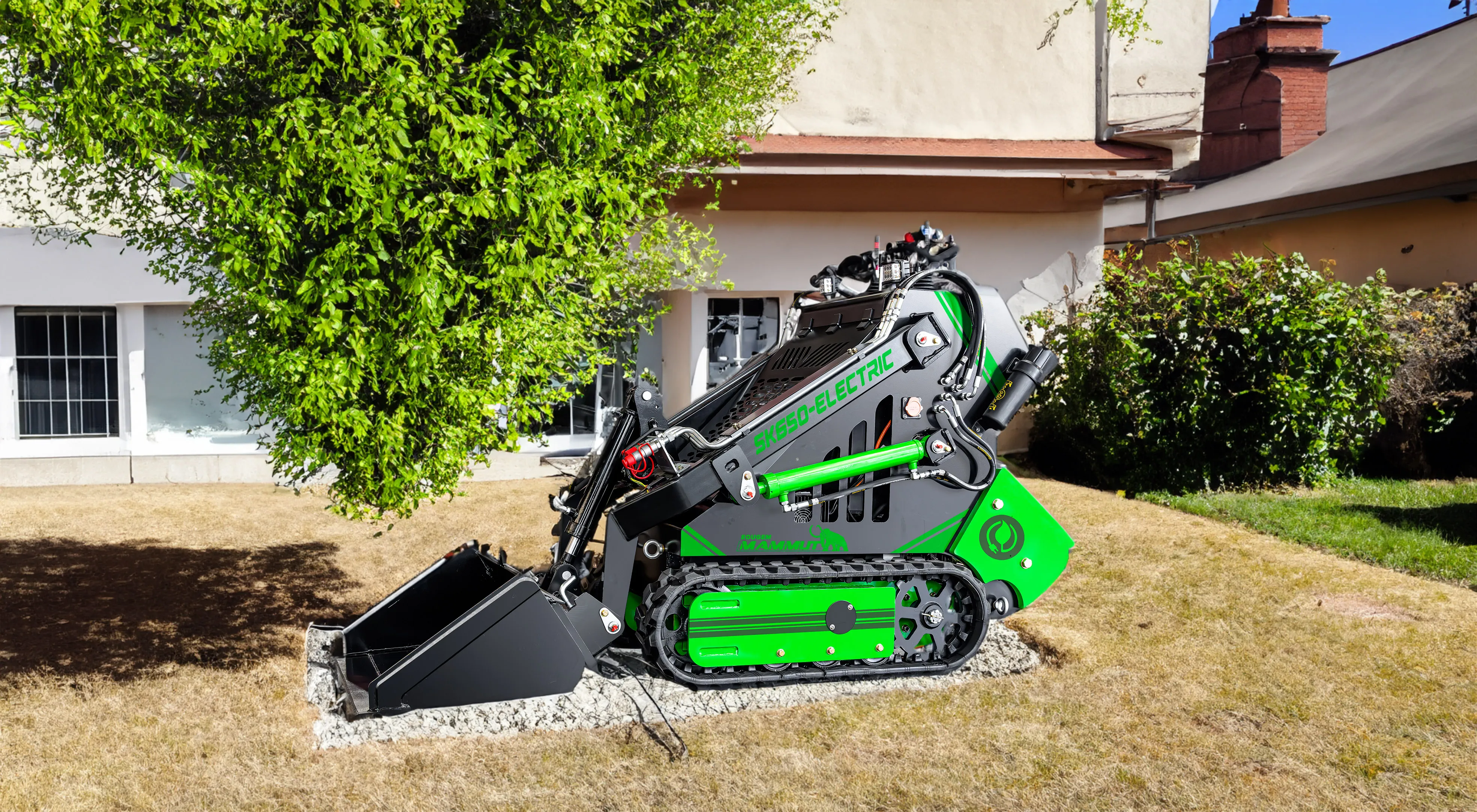 New Technology 350kg 770lbs Electric Skid Steer Loader Sk650w Mini