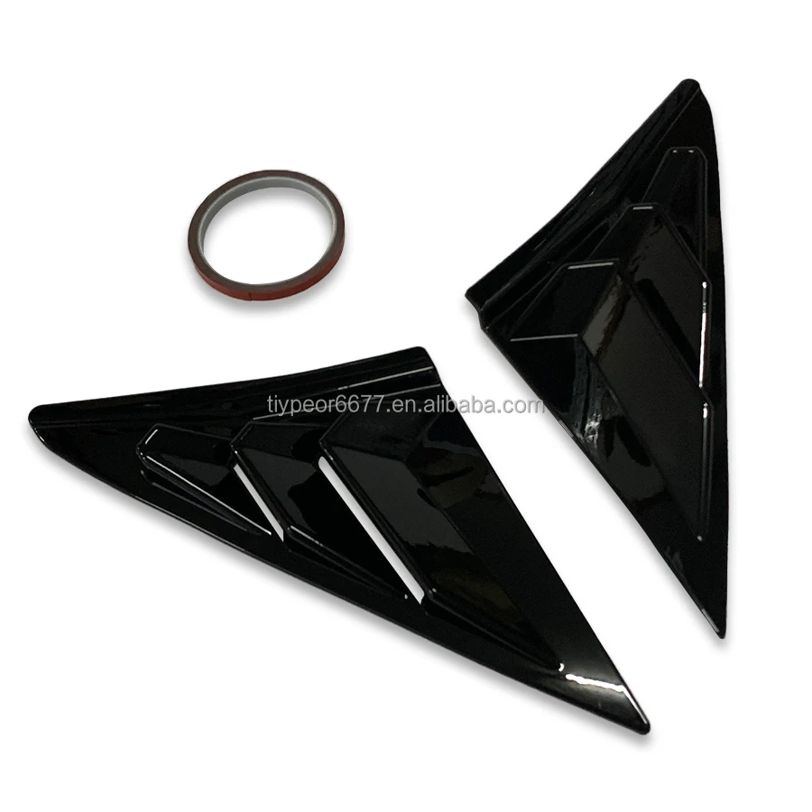 product tiypeor rear window louvers shutter cover trim for honda civic hatchback 10th gen 2017   2021   racing style decoration-12