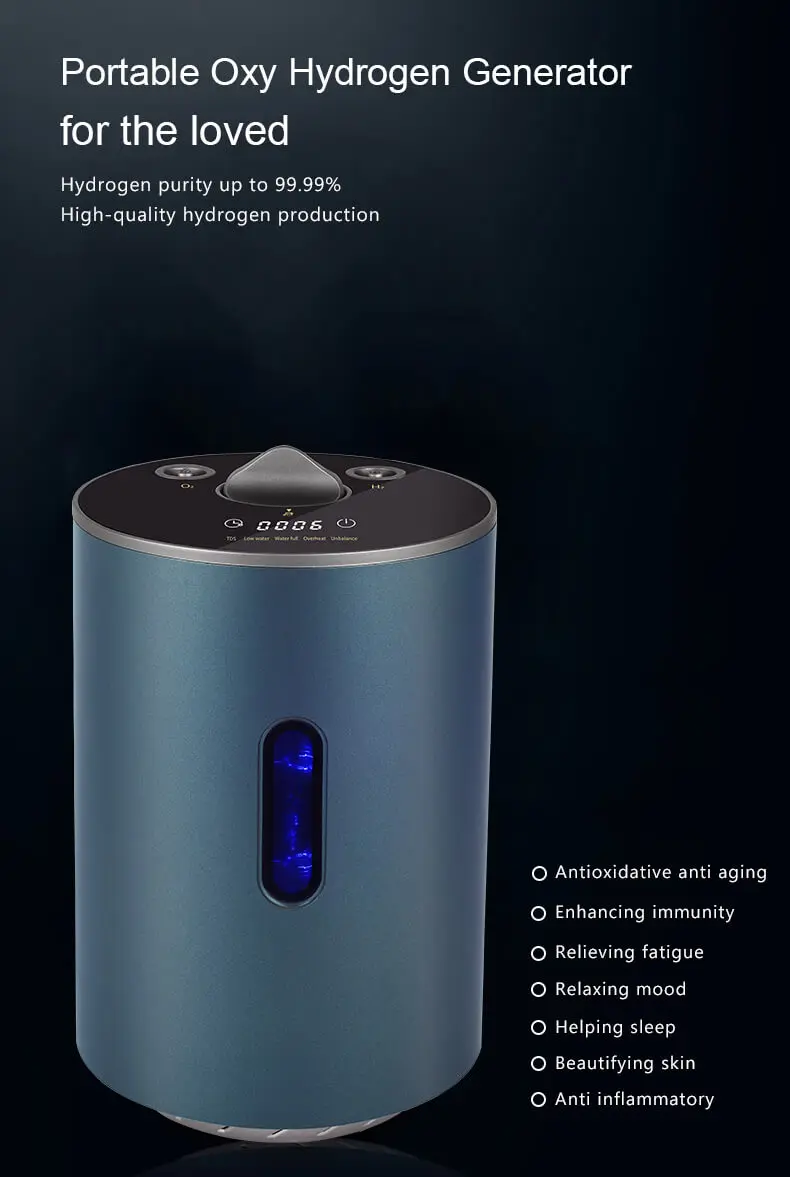 100ml Portable Hydrogen Inhalation Machine with 1 Year Warranty and 65W Power for Easy Home Use