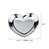 Plato de plata en forma de corazón