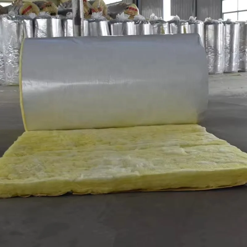 White Fire Resistant Facing Glass Wool 1.25m Width Fiberglass Glasswool ...