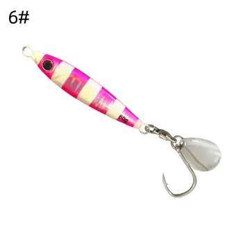 60g Glow Metal Fast Jig Lure Saltwater Fishing Lures Luminous Jigging Lure with Hook – Metal Jig – view 3