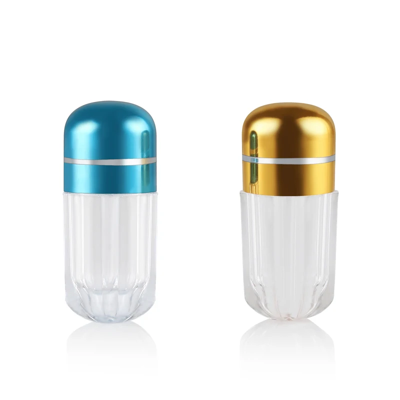 1ml 2ml 3ml Food Grade Round Small Plastic Shrink Pill Capsule Bottle with Aluminum Cap
