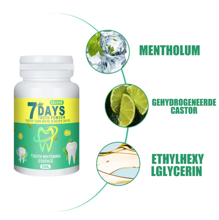 Yanmei 7 дней Отбеливание зубов порошок ежедневная Глубокая чистка Уход за полостью рта удаление плохого дыхания идеальная улыбка Стоматологический