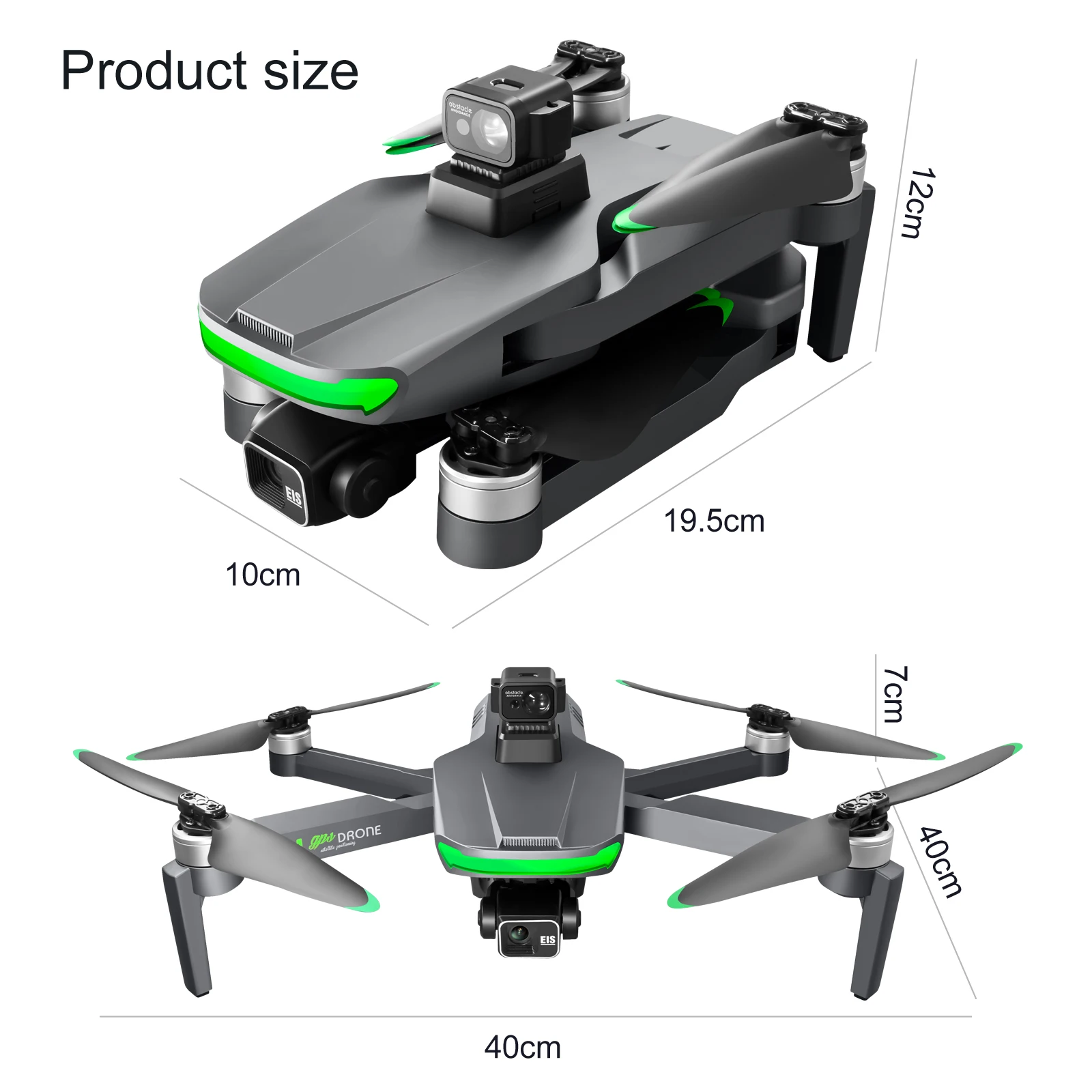 S155 Drone 4K UHD FPV Gimbal Quadcopter with Remote Control