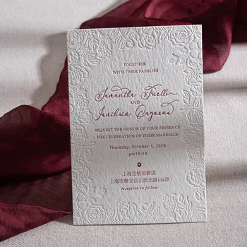 Custom Letterpress Printing Invitations, Wedding Invitations, Wedding Cards, Greeting Cards, Specialty Paper Production