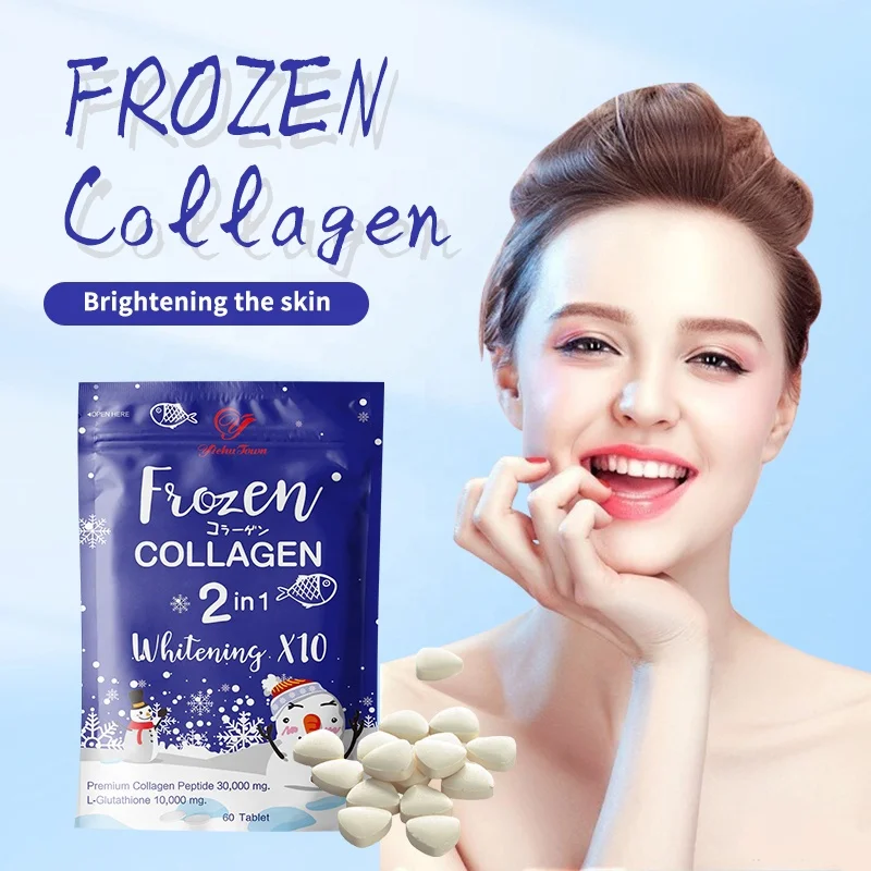 frozen collagen glutathione Amazon.com: Frozen Collagen 2 in 1 Premium Collagen Peptide & Glutathione,  60 Capsules : Health & Household