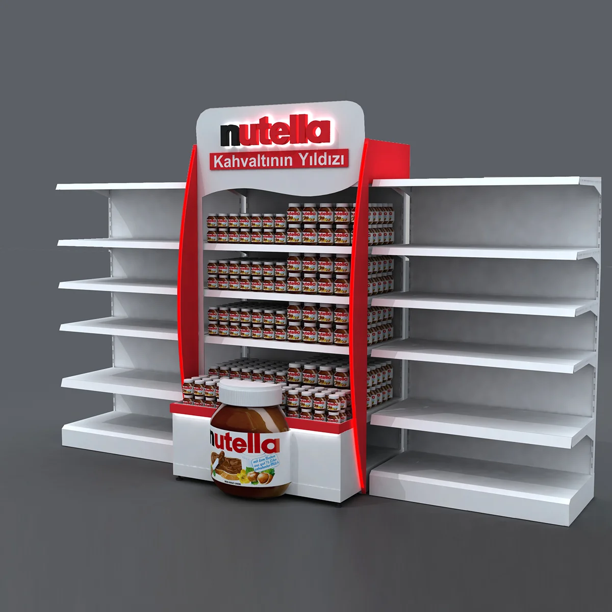 Custom Paper Display Stand for Personal Care Products - Eco-Friendly Shelf for Retail Stores
