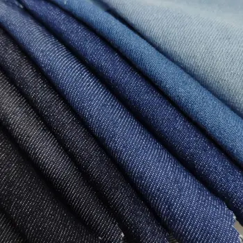 Cotton twill low elasticity denim fabric china factory raw denim fabric wholesale jean