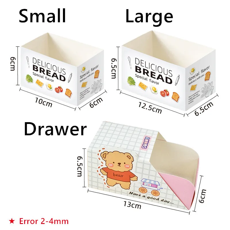 Custom Cartoon Toast BreadWrapping Packaging Paper Boxes Carton Breakf –  Fastfoodpak