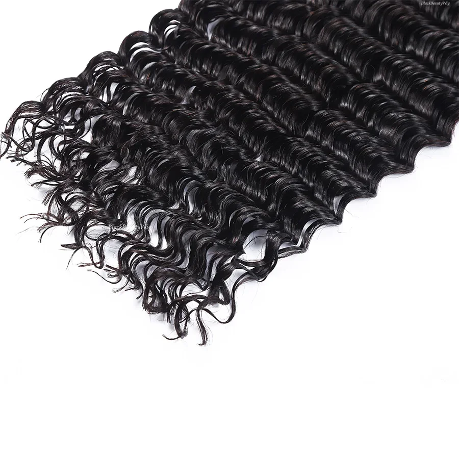 Împletituri micro-creponate cu bucle adânci, păr uman brazilian, fără bătătură, pachete 1 2 3 bucăți, 10-30 inci, #1 #2 #4_voghion.com