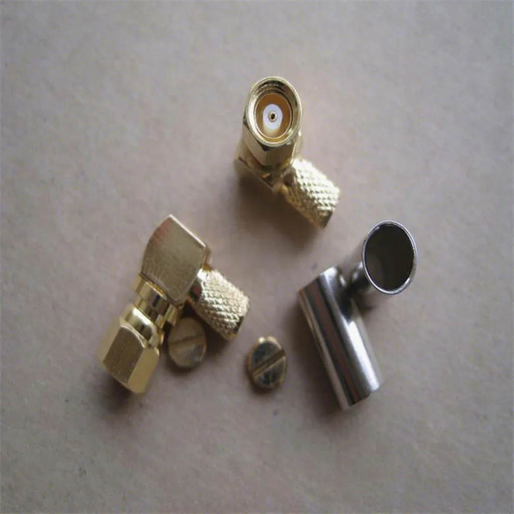 Smc Right Angle Crimp Coaxial Connector for RG174 RG223 Cable