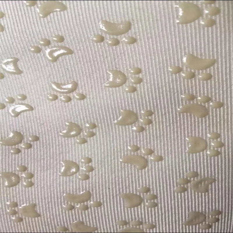 PVC Anti-slip Resistant Silicone Paw Dogs Coated Print Non-slip Non slip Fabrics