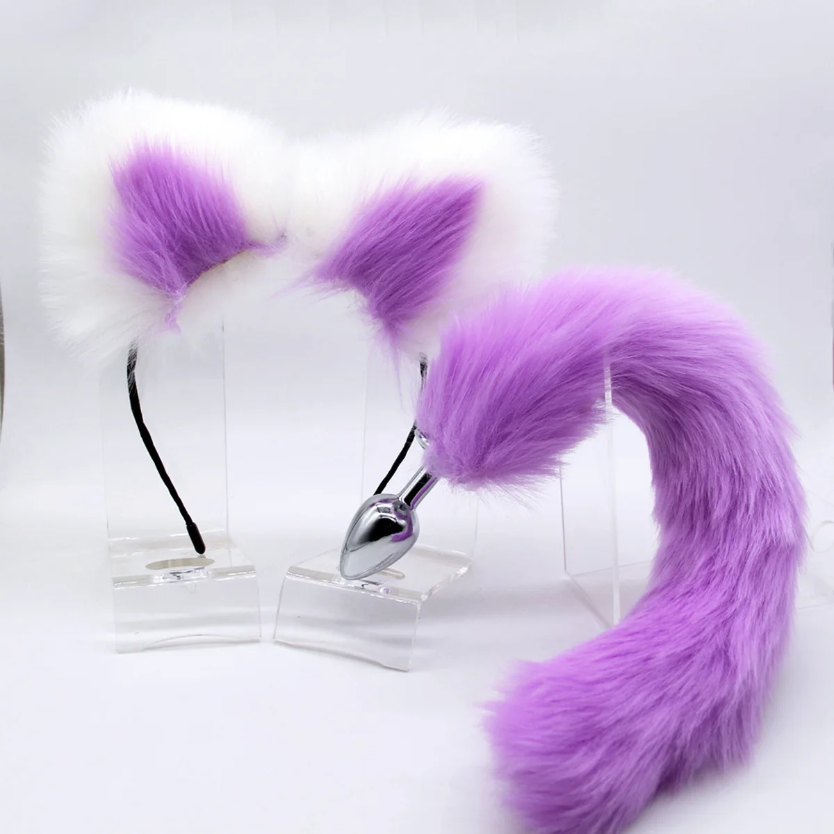 Wholesale Exotic Flirt Cosplay Sex Toys Fox Tail Anal Plug with  Cat-Ear,Metal Expand Butt Plugs for Women Massager SM Sexy Game From  m.