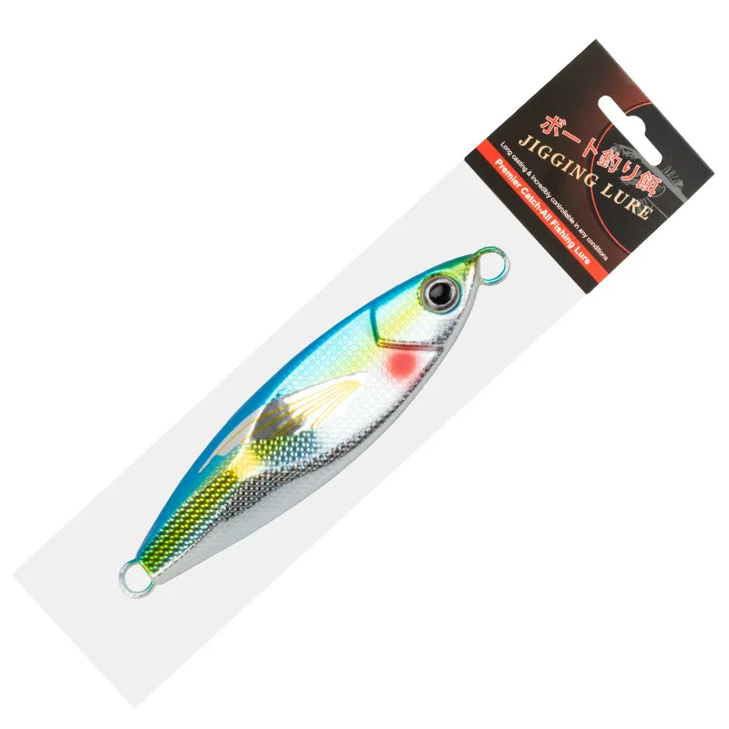 Owner GJL-30 Slow Jig Lure – Metal Jig For Shore Fishing, Glow Zebra Pattern, 1.1 Oz - View #7