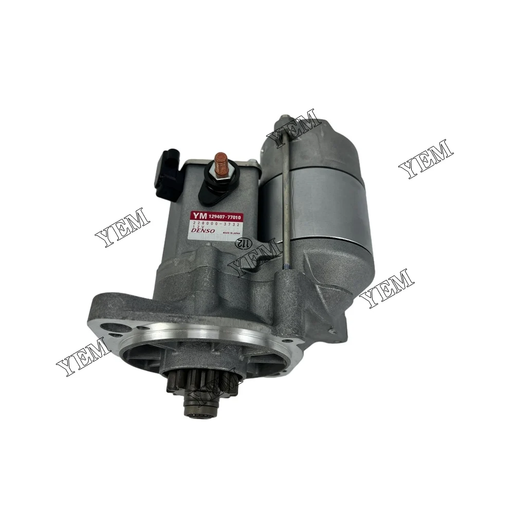 For Yanmar Engine 4TNV84 Starter Motor 129407-77010 Spare Part
