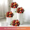 Set rosso 4 fiori 3 pilastri
