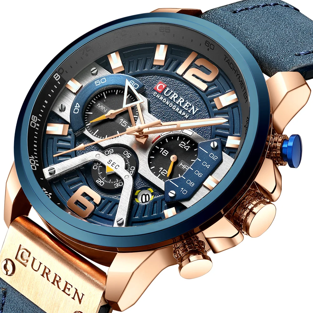 CURREN 8329 Orologio AliExpress Caldo di Vendita Orologi Da Polso Da Uomo  Business Casual Quarzo Fabbrica di Orologi Da Polso di Vendita Diretta  Reloj
