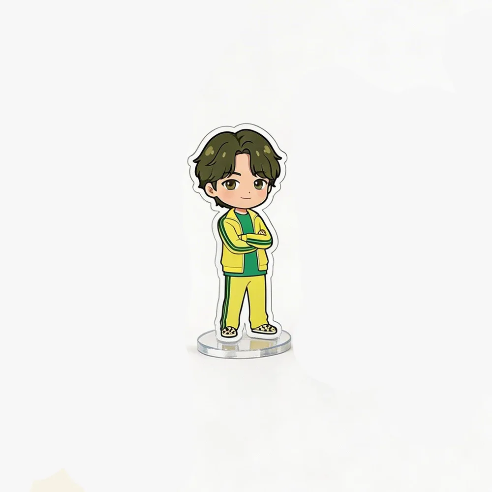 6CM KPOP JIMIN JUNGKOOK JIN Cartoon Acrylic Stand Figure TAEHYUNG