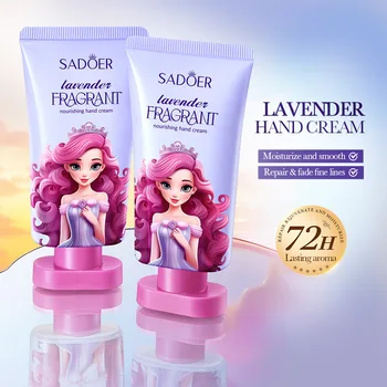 Private Label Organic Lavender Hand Cream Nourishing Moisturizing Delicate Smooth Fragrance Rose Anti-drying Skin Care Products