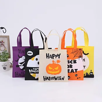 Halloween Candy Gift Bag Trick Or Treat Halloween Sack Home Decoration Prop Party Supplies Kids Gift