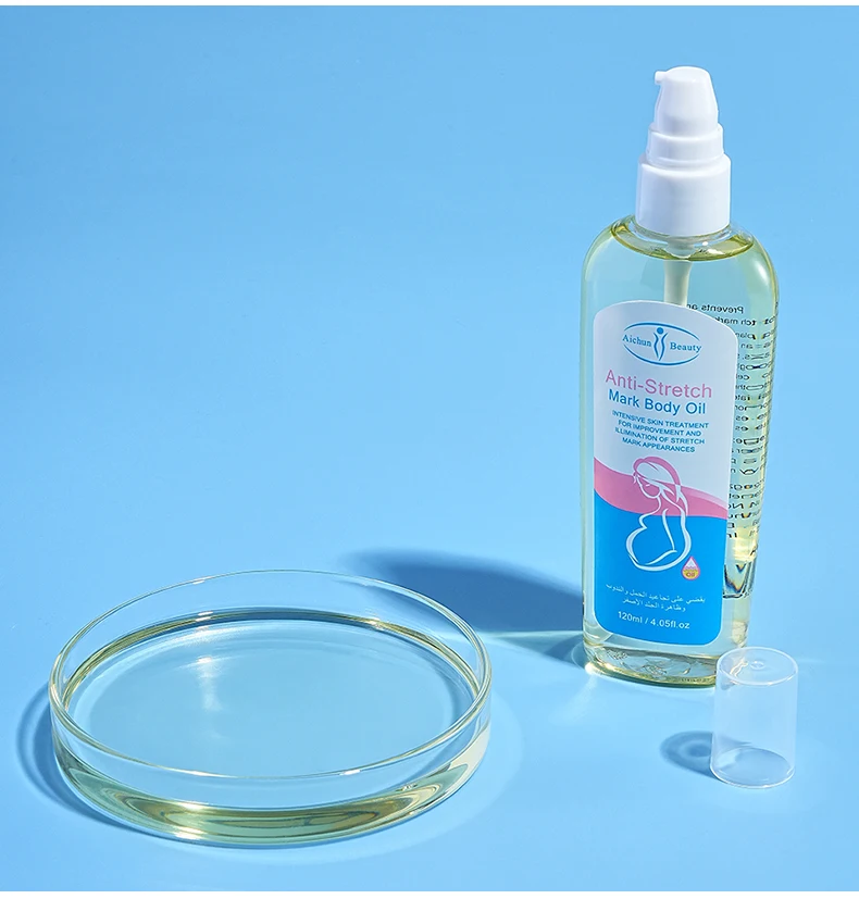Aichun Beauty Best Anti-Stretch Mark Body Oil Strech Marks Removed and Firming Essential Oil Preventing Reducing Stretch Marks