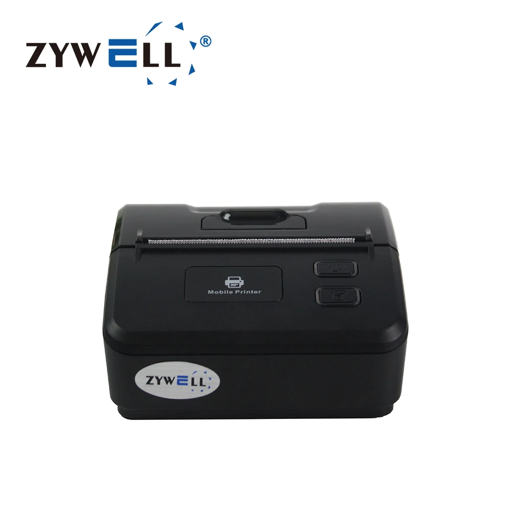 Zywell Portable Mini Inkless 80mm Thermal Receipt Printer
