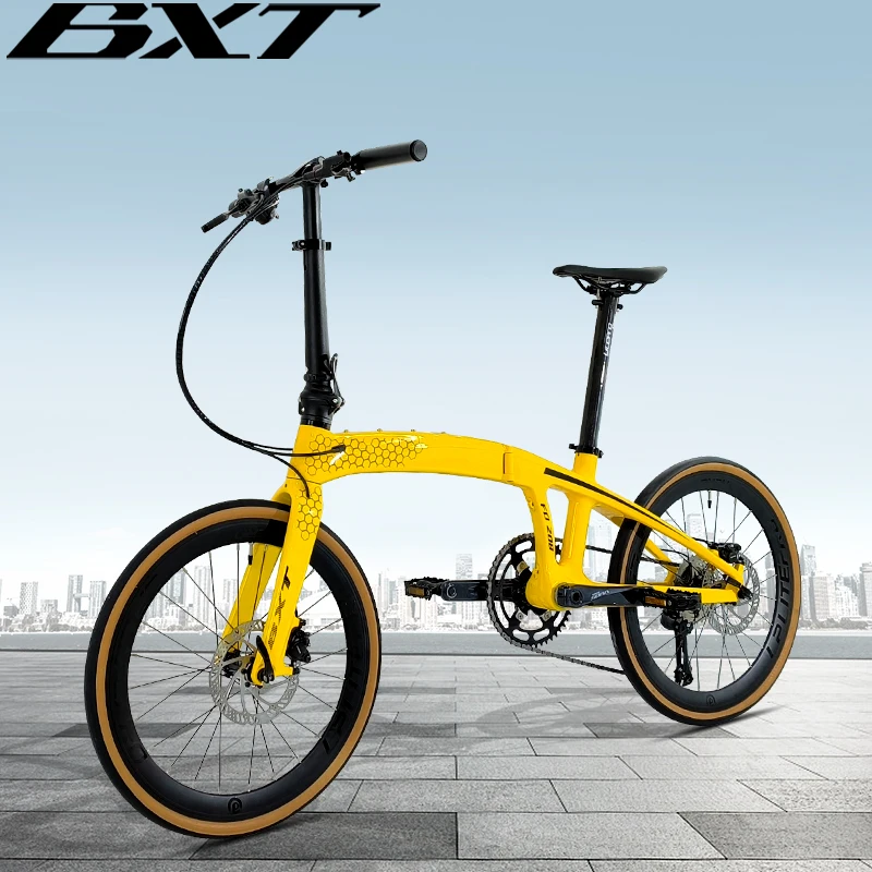 BXT折りたたみ自転車卸売工場20インチカーボンファイバー軽量 