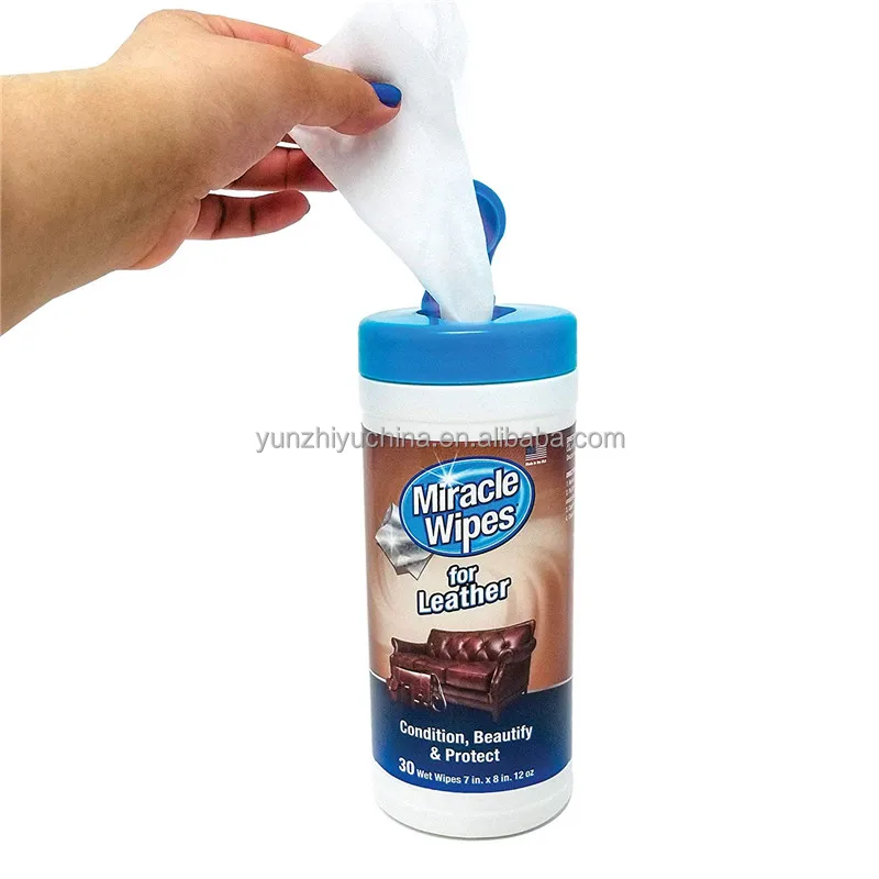 Extra Large Size Leather Clean Condition Protect Wipes Leather Wipes