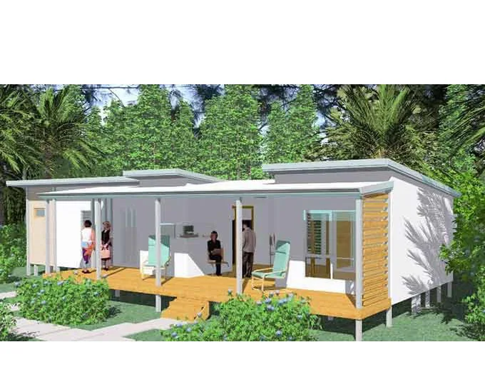 Mountainside-located 40m2 40ft Container Size Vacation Villa