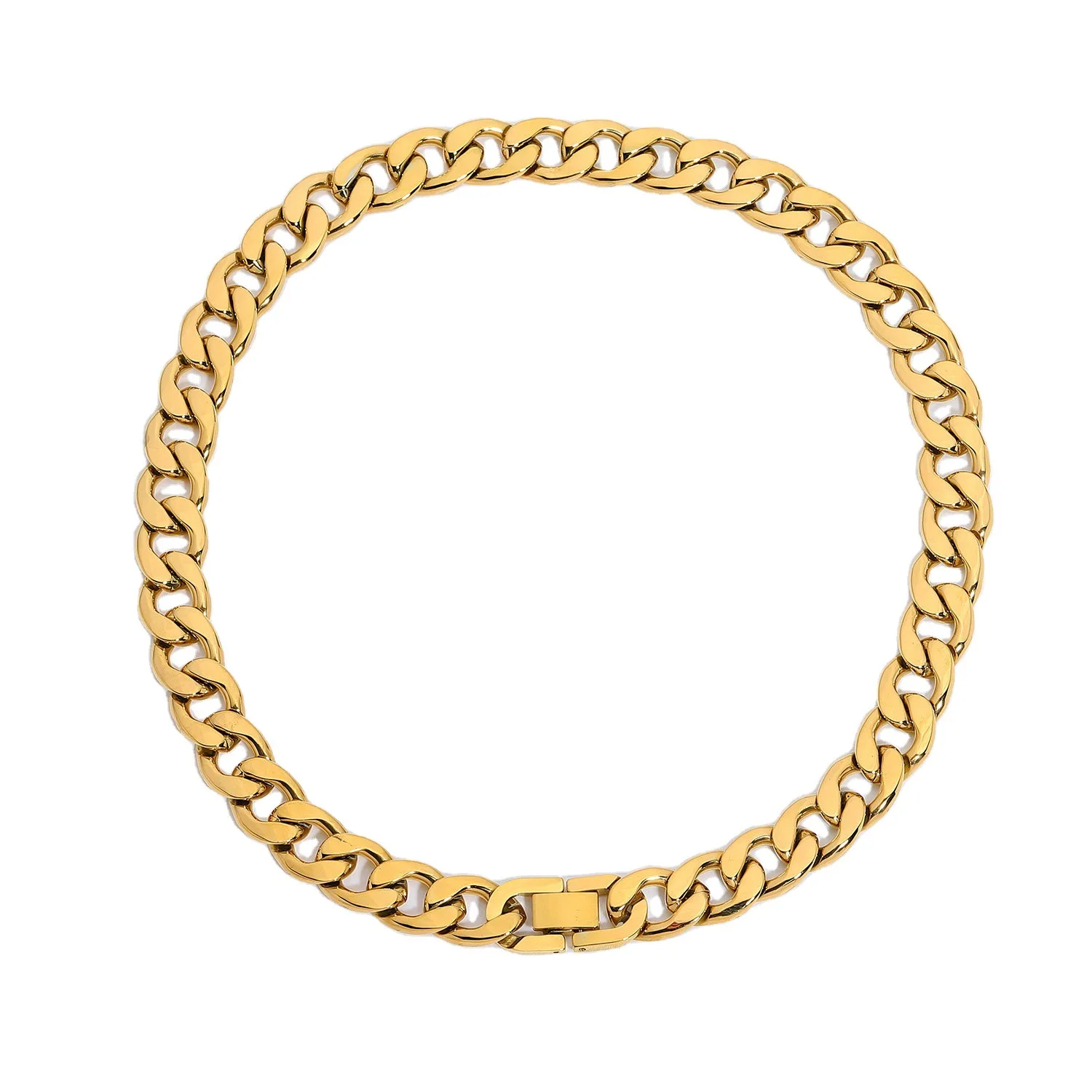 Minimalist 12mm Width 18k Gold Plated 